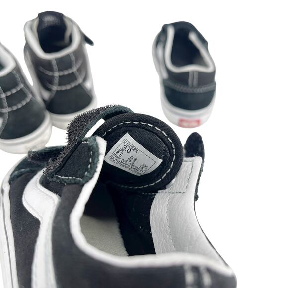 Vans High Top & Low Top Velcro Sneakers Toddler Size 9 Sk8 2 pairs! - Picture 4 of 6